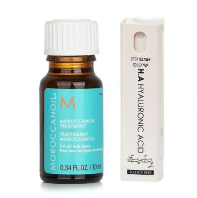 שמן מרוקאי מיני 10ML MOROCCANOIL + אמפולת קרטין לשיקום שיער יבש H.A